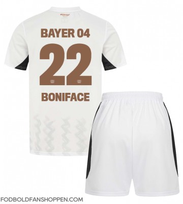 Bayer Leverkusen Victor Boniface #22 Udebanetrøje Børn 2024-25 Kortærmet (+ Korte bukser)